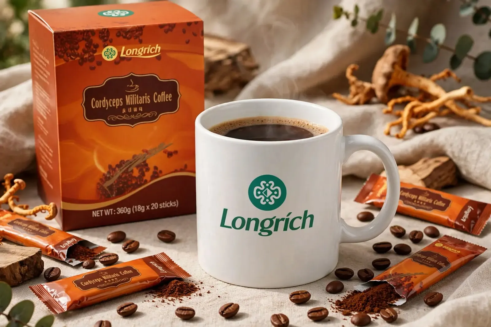 Café cordyceps longrich